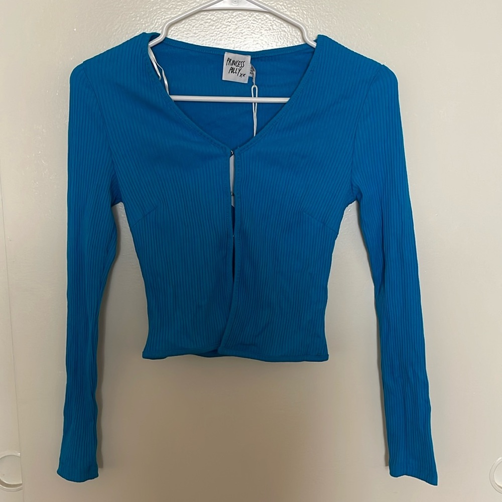 PRINCESS POLLY button long sleeve shirt